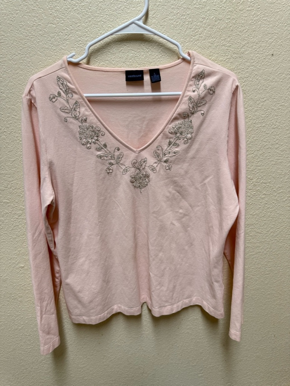 Westbound Brand Women's Long-sleeve V-neck Sweater Size L